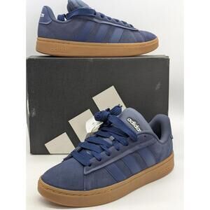 Mens Size 11 - Adidas Grand Court Alpha 00s Blue Suede Gum Sneakers JQ3008 New